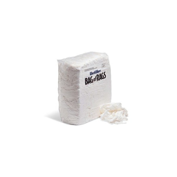New White 100% Cotton Rags in Bag 1 bag